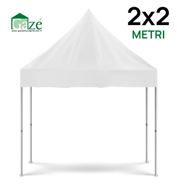 Gazebo pieghevole 2x2 metri 