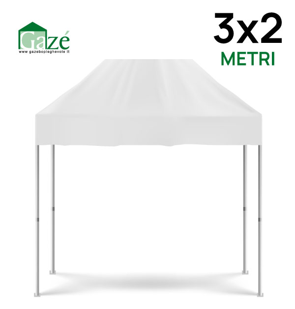 Gazebo pieghevole 3x2 metri