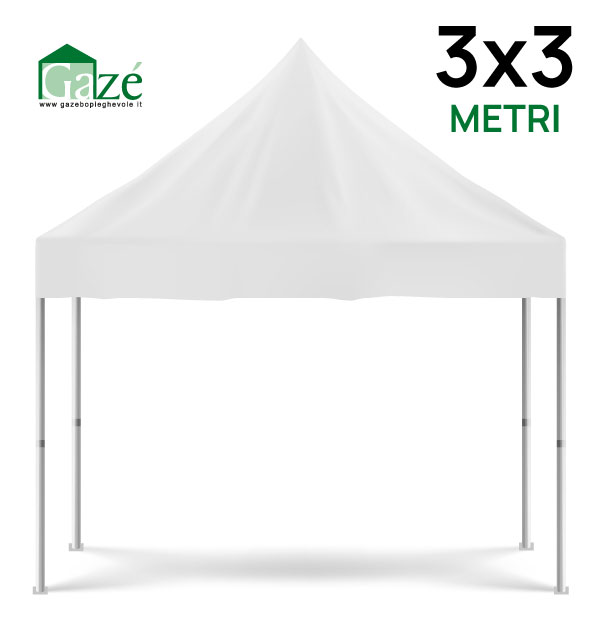Gazebo pieghevole 3x3 metri